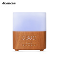 Meilleur vendeur USA 2018 Air Mèche Essentielle Brume Diffuseur Horloge Minuterie Huile Humidificateur Huile Peau Air Purificateur Bluetooth Haut-Parleur